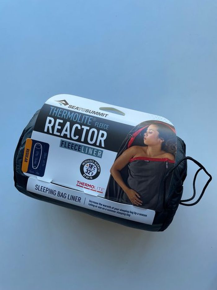 SEA TO SUMMITフリースライナーのパッケージ正面。THERMOLITE REACTORのロゴ